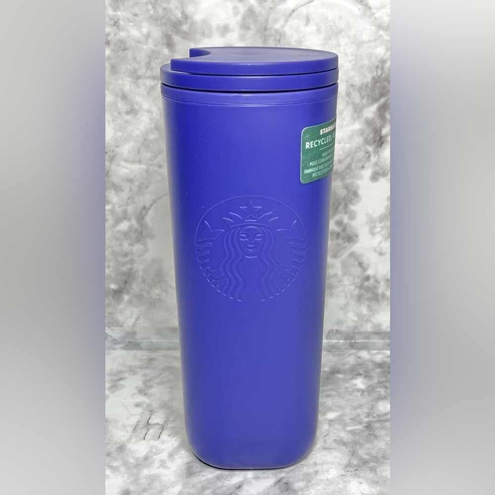 NEW Starbucks Recycled Plastic Tumbler Coffee Mug 2025 Purple 16oz